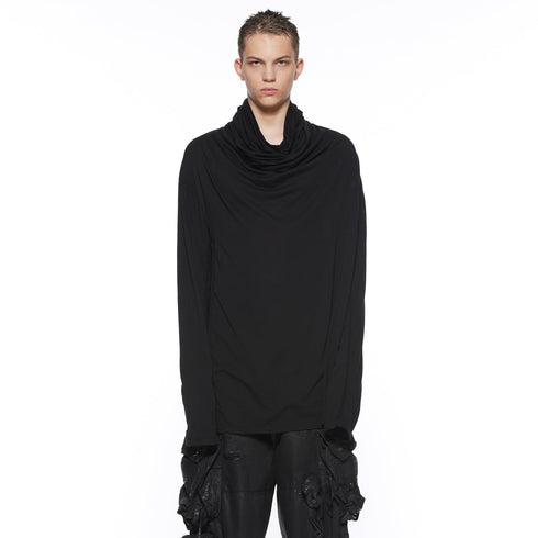 JULIUS 917CUM9 Black / Cowl Neck Top