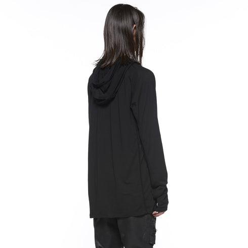 JULIUS 917CUM10 Black / Cowl Hooded Top