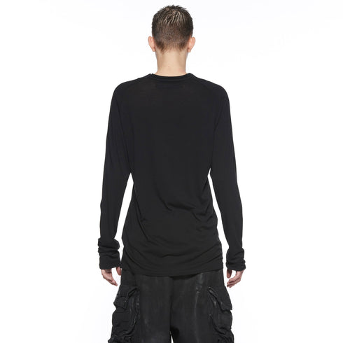 JULIUS 917CUM12 Black / Seamd Neck Top