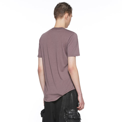 JULIUS 917CUM13 Ash Purple / Round Hem T-Shirt