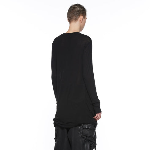 JULIUS 917CUM4 Black / Drop Neck Drape Top