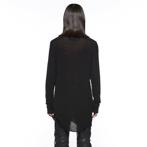 JULIUS 917CUM5 Black / Cowl Neck Drape Top