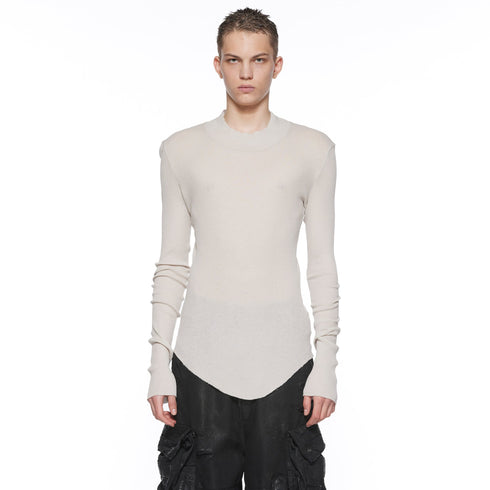 JULIUS 917CUM6 Plaster / High Neck Skinny Top