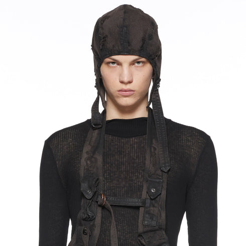 JULIUS 917ACU2-BW Dark Brown / Flight Cap