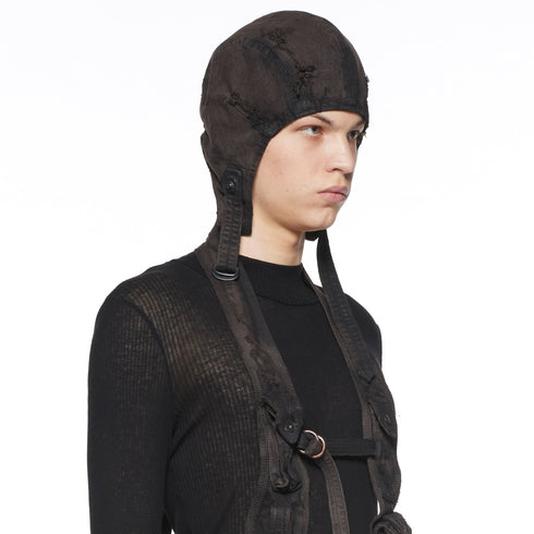 JULIUS 917ACU2-BW Dark Brown / Flight Cap