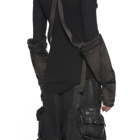 JULIUS 917ACU18-BW Dark Brown / Dimentional Gloves