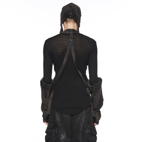 JULIUS 917VEM1-BW Dark Brown / Holster Vest