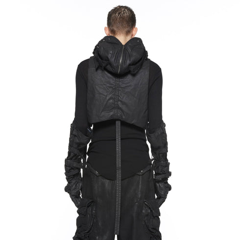 JULIUS 917STU2 Black / Hooded Gauna Vest