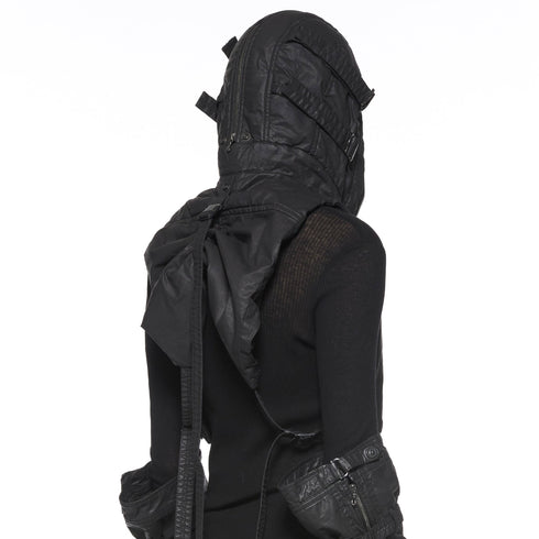 JULIUS 917STU2 Black / Hooded Gauna Vest