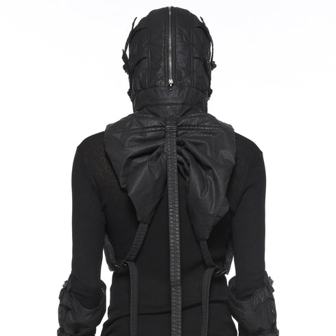 JULIUS 917STU2 Black / Hooded Gauna Vest