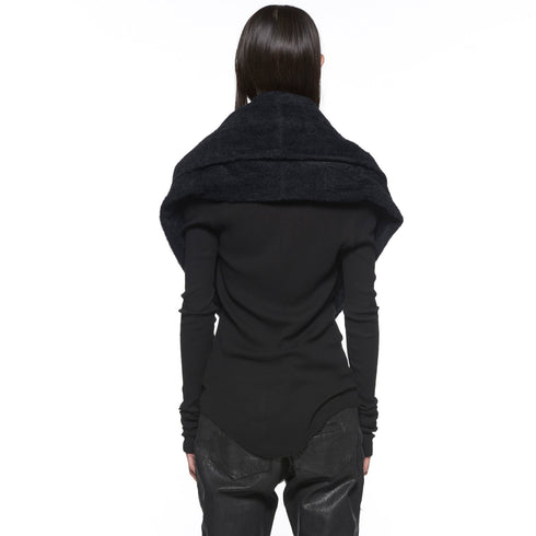 JULIUS 917STU6 Black / Layerd Hoop Stole