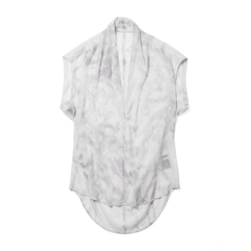 JULIUS 937SHM10 Off White / Slit Neck Shirt