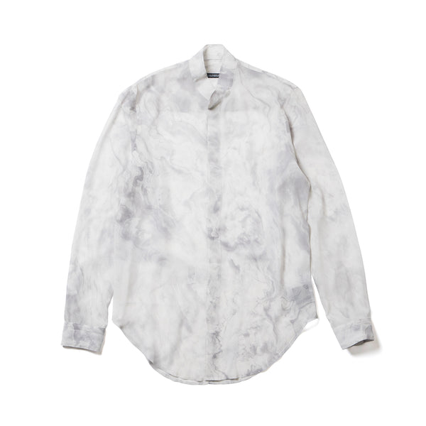 JULIUS 937SHM11 Off White / Stand Collar Shirt