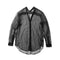 JULIUS 937SHM8 Black / Slit Neck Shirt