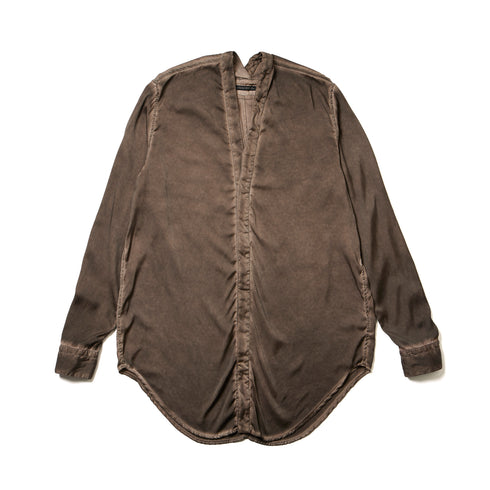 JULIUS 937SHM3 Clay / Slit Neck Shirt