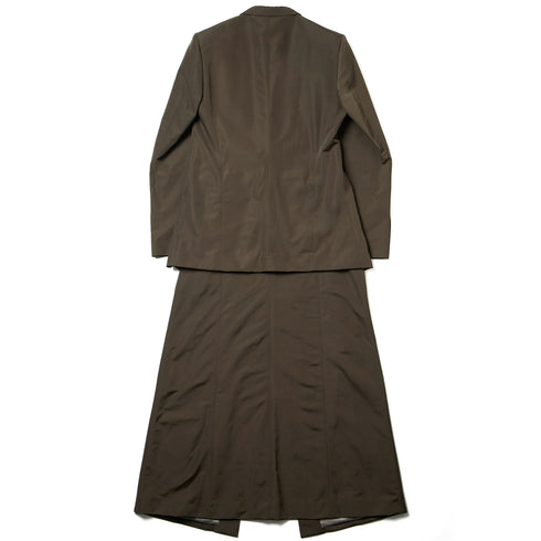 JULIUS 937JAM1-S Brown / Layered Tailored Jacket