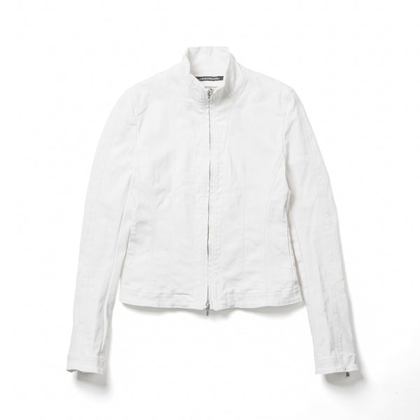 JULIUS 937BLM2 Off White / Seamed Skinny Jacket