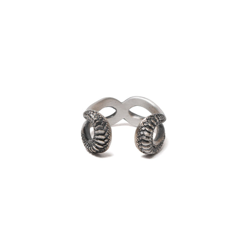 JULIUS 077ACU30 SILVER / Ouroboros Bangle