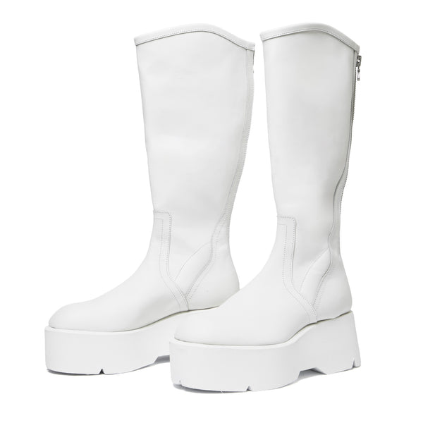 JULIUS 937FWM1 Off White / Long Engineer Boots