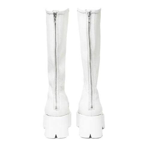 JULIUS 937FWM1 Off White / Long Engineer Boots