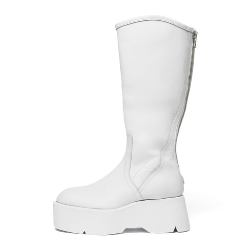 JULIUS 937FWM1 Off White / Long Engineer Boots