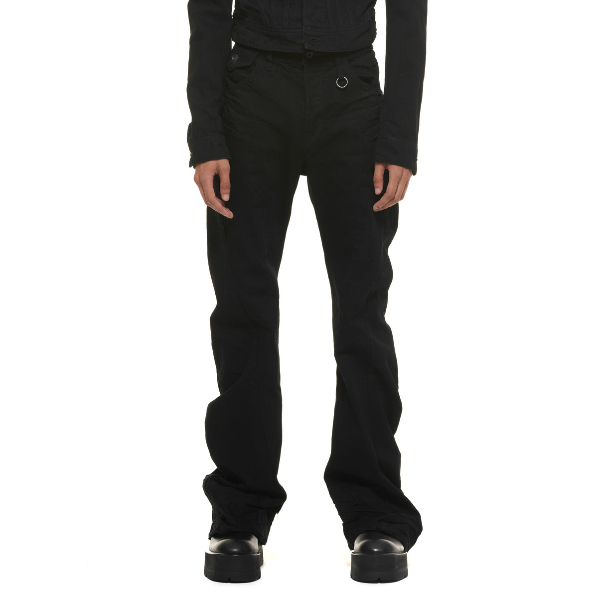 Bending Flare Pants Black 937PAM2 – JULIUS TOKYO STORE