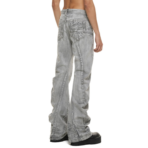 JULIUS 937PAM2-PL Plaster / Bending Flare Pants