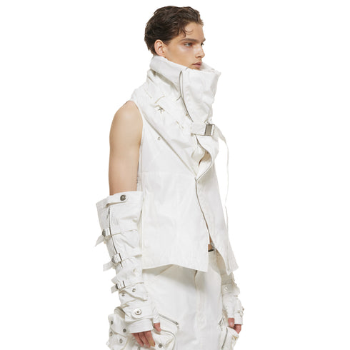 JULIUS 937VEM2 Off White / Rectangle Vest