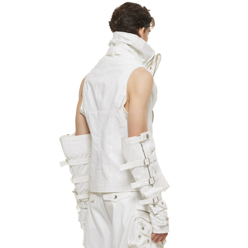 JULIUS 937VEM2 Off White / Rectangle Vest
