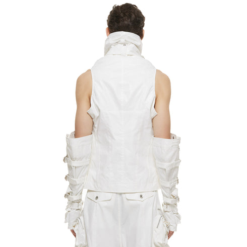 JULIUS 937VEM2 Off White / Rectangle Vest
