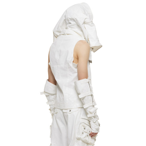JULIUS 937VEM2 Off White / Rectangle Vest