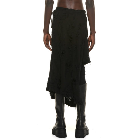 JULIUS 937SKU1 Black / Wrap Skirt