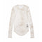 JULIUS 937CUM28-P Off White / Sheer Ls Top