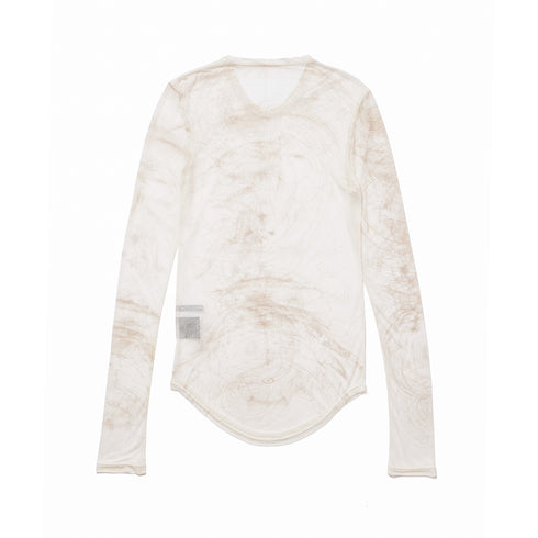 JULIUS 937CUM28-P Off White / Sheer Ls Top