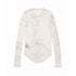 JULIUS 937CUM28-P Off White / Sheer Ls Top