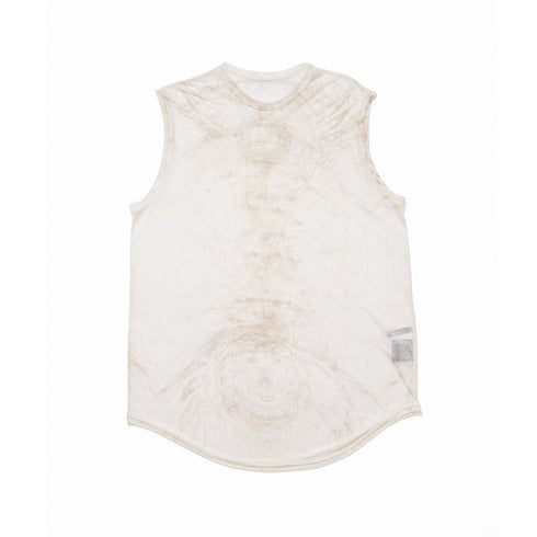 JULIUS 937CUM30-P Off White / Sheer Sleeve Less Top