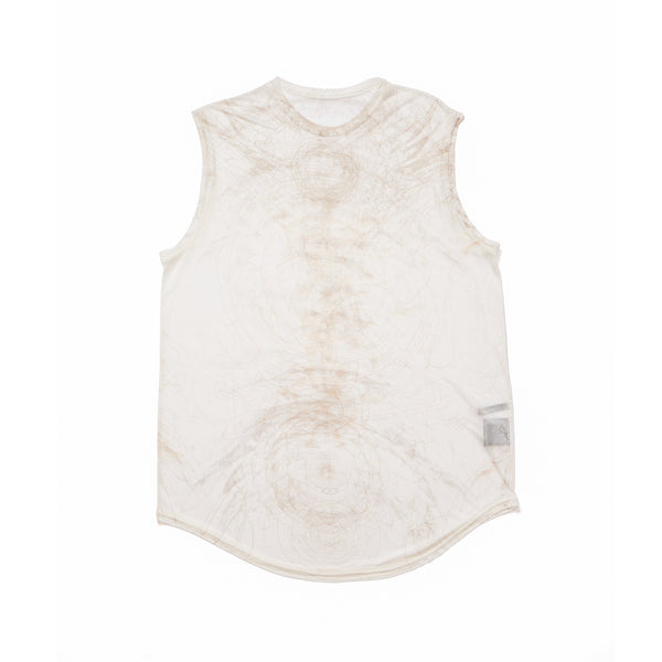 JULIUS 937CUM30-P Off White / Sheer Sleeve Less Top