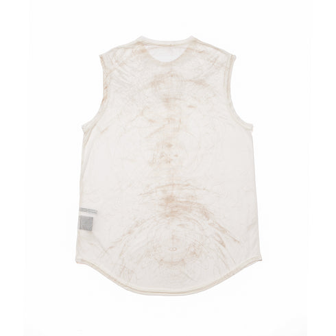 JULIUS 937CUM30-P Off White / Sheer Sleeve Less Top
