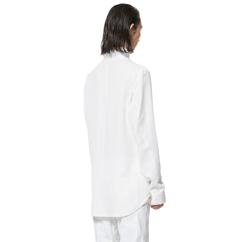 JULIUS 947SHM5 Off White / Coverd Neck Shirt