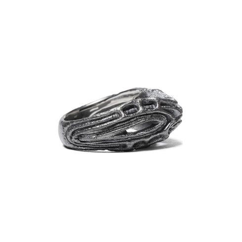 JULIUS 077ACU8 Silver / Dualflow Anima Ring Ver.3
