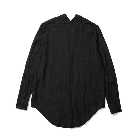 JULIUS 957SHM4 Black / Slit Neck Shirt