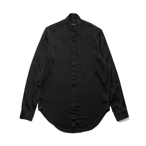 JULIUS 957SHM5 Black / Stand Collar Shirt