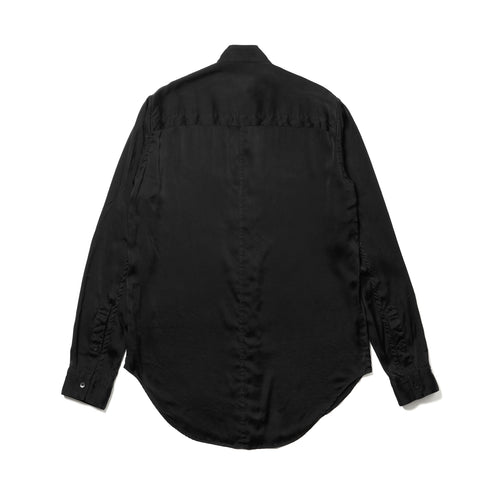 JULIUS 957SHM5 Black / Stand Collar Shirt
