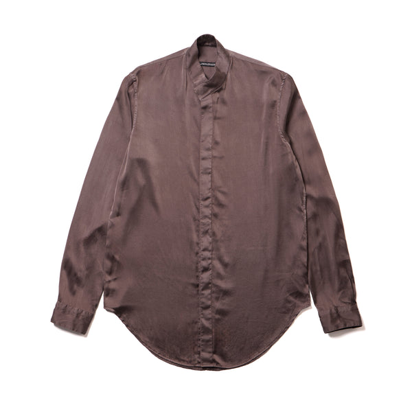 JULIUS 957SHM5 Ash Purple / Stand Collar Shirt