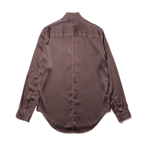 JULIUS 957SHM5 Ash Purple / Stand Collar Shirt