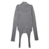 JULIUS 957CUM8 Cement / Droid High Neck Top