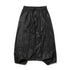 JULIUS 957PAM6 Black / Cropped Drop Crotch Pants
