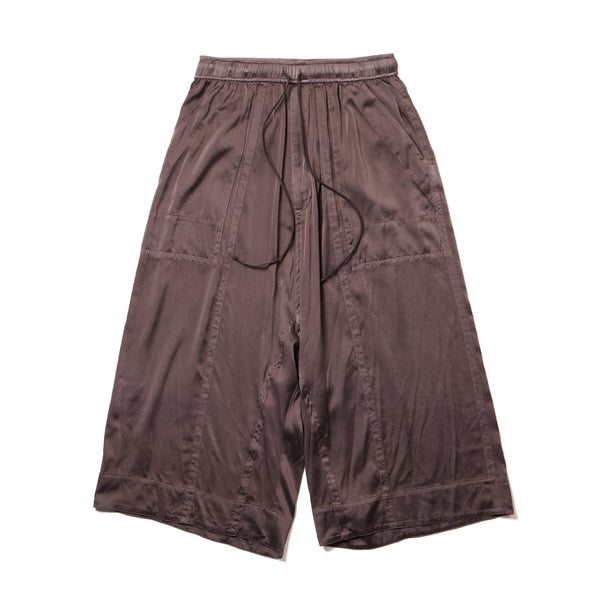 JULIUS 957PAM19 Ash Purple / Cropped Baggy Pants