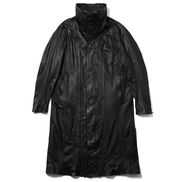 JULIUS 957COM5 Black / Volcano Seamed Coat