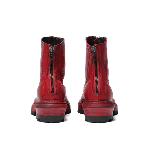 JULIUS 957FWM1 Red / Front Zip Boots